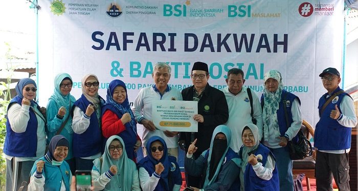 Kegiatan Safari Dakwah dan Baksos KDDP Bersama Persatuan Islam Jawa Tengah Sumbangkan 500 Paket Sembako