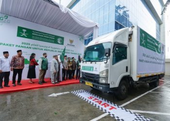 BAZNAS Bersama King Salman Humanitarian Aid & Relief Centre Distribusikan 7.911 Bantuan Paket Pangan Ramadhan
