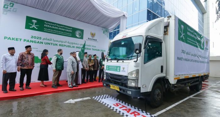 BAZNAS Bersama King Salman Humanitarian Aid & Relief Centre Distribusikan 7.911 Bantuan Paket Pangan Ramadhan