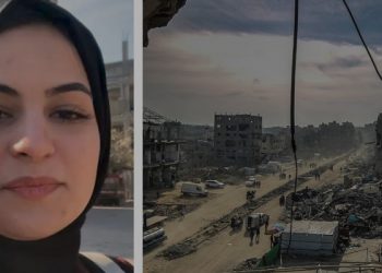 Esraa Shaheen Tetap Tinggal di Atas Reruntuhannya Gaza Utara