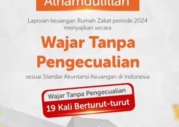 Rumah Zakat Raih Opini Wajar Tanpa Pengecualian (WTP) untuk ke-19 Kali Berturut-turut