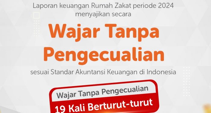 Rumah Zakat Raih Opini Wajar Tanpa Pengecualian (WTP) untuk ke-19 Kali Berturut-turut