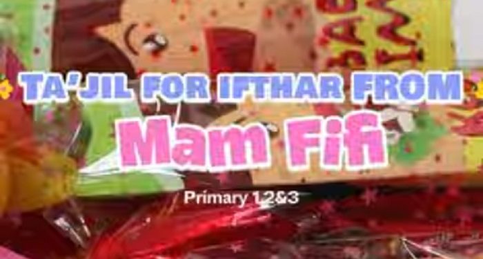 Takjil untuk Siswa SD JISc Berbuka Puasa dari Mam Fifi