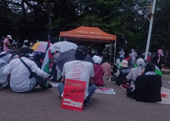 KOMS Indonesia Gelar Aksi Solidaritas untuk Palestina Bertema #INAforPalestINA