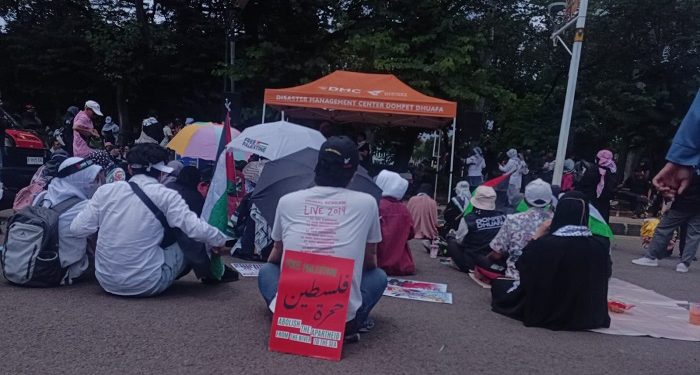 KOMS Indonesia Gelar Aksi Solidaritas untuk Palestina Bertema #INAforPalestINA