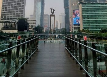 Skydeck Halte Bundaran HI Masih Jadi Spot Foto Favorit Masyarakat
