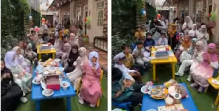 Salam-Salam dan makan Bersama, Halal Bihalal TK Jakarta Islamic School