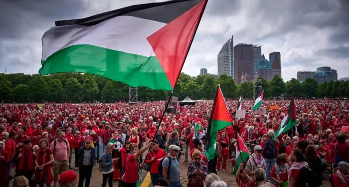 Puluhan Ribu Orang Berunjuk Rasa di Belanda untuk Memprotes Genosida Gaza