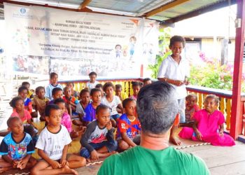 Rumah Baca Sederhana di Sentani Jayapura Hadir dengan Penuh Makna