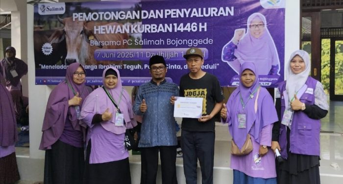 Idul Adha 1446 H, Salimah Bojonggede Kurban 8 Sapi dan 2 Kambing