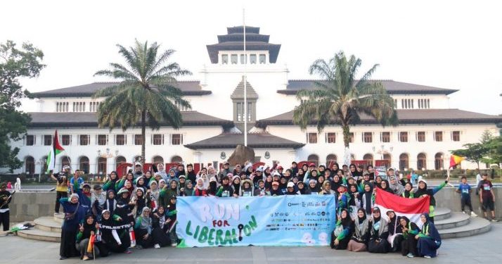 Ribuan Warga Indonesia Serentak Lari Sejauh Rafah dengan Khan Yunis Gaza