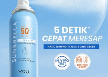 Y.O.U Luncurkan Sunbrella Ultra Airy Outdoor Sunscreen Spray SPF 50+ PA++++