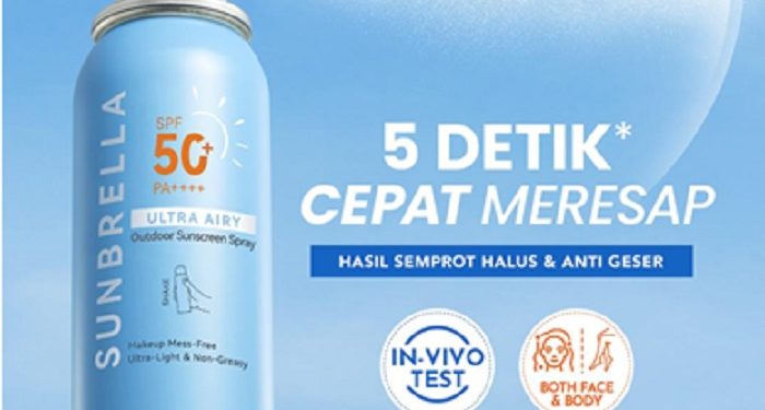 Y.O.U Luncurkan Sunbrella Ultra Airy Outdoor Sunscreen Spray SPF 50+ PA++++