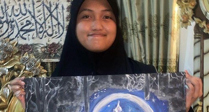 Munawwarah, Siswa JISc yang Berhasil Ikut Pameran Kids Biennale Indonesia