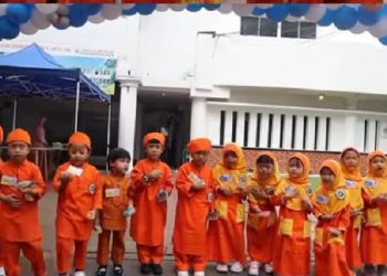 Kebahagiaan Terpancar dari Wajah Siswa Baru TK JISc saat MPLS