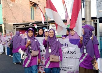 Salimah Rawapanjang Gelar Jalan Sehat dan Senam Bersama Meriahkan HUT RI ke-80