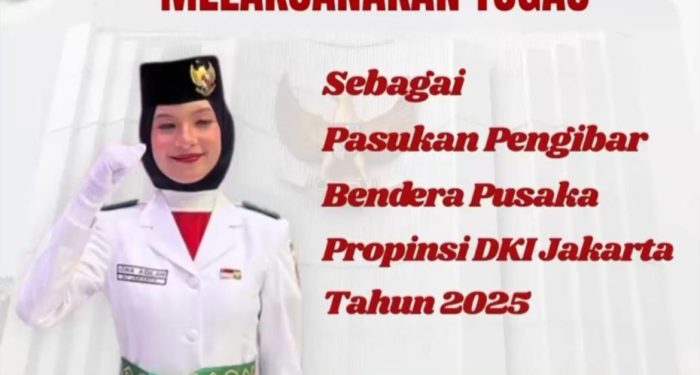 Siswi SMA JISc Jakarta Islamic School Tunaikan Tugas Menjadi Paskibraka DKI Jakarta 2025