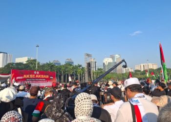 Ribuan Massa Memadati Monas, Mardani Ali Sera Serukan Perlawanan untuk Gaza