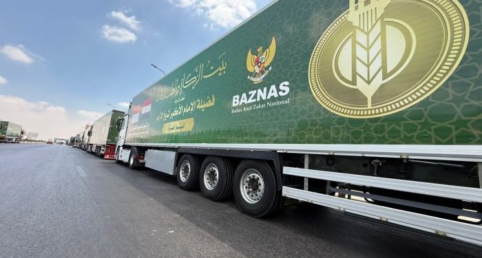 BAZNAS Kirim 50 Truk Bantuan Pangan untuk Warga Palestina