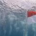 Gubernur Maluku Utara Kibarkan Bendera Merah Putih di Bawah Laut