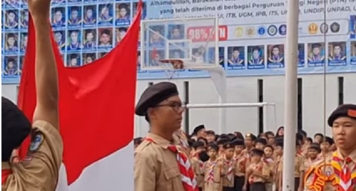 Jakarta Islamic School Gelar Upacara untuk Memperingati Hari Pramuka ke-64