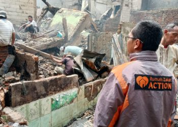 Rumah Zakat Action Dukung Penyintas Kebakaran di Senen, Jakarta Pusat
