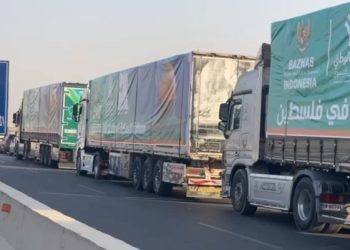 BAZNAS RI Kirim 14 Truk Bantuan Logistik untuk Masyarakat Palestina