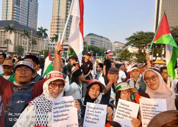 Salimah Bogor Bersama 1400 Anggota Salimah Ikut Aksi Bela Palestina di Jakarta
