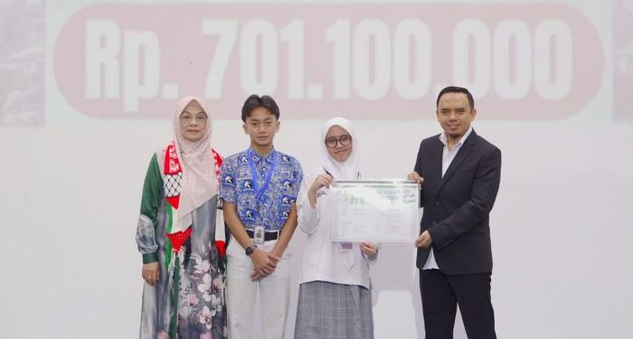 Syafana Islamic School Salurkan Infak Kemanusiaan Palestina Sebesar Rp701 Juta melalui BAZNAS RI