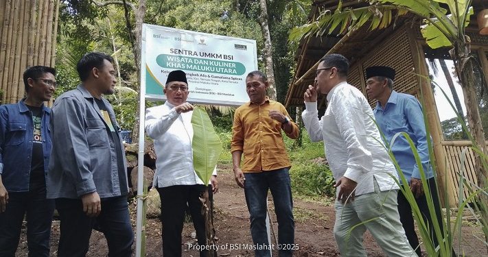 BSI Maslahat Bersama BSI Dukung Ekonomi Kerakyatan dengan Meresmikan Sentra UMKM Wisata dan Kuliner Cengkeh Afo di Ternate