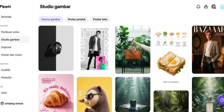 Cara Membuat Video 5 Foto Pakai Pippit
