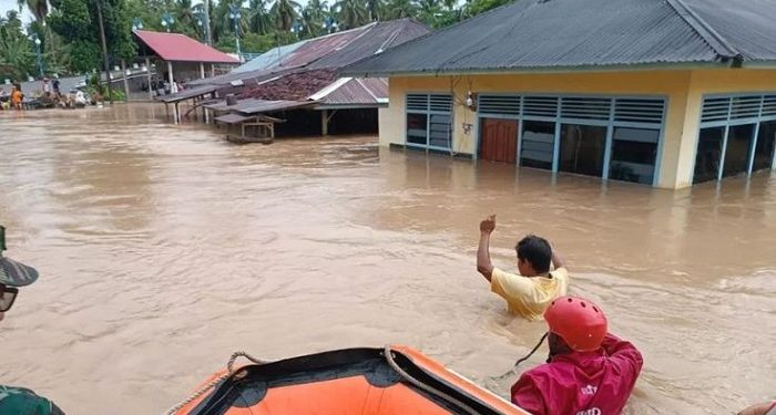 Sejumlah Wilayah Sumatera Utara Terendam Banjir Akibat Hujan Lebat