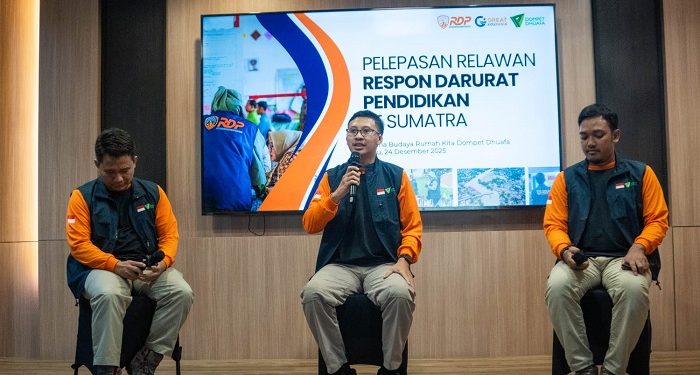 Dompet Dhuafa Berangkatkan Relawan Darurat Pendidikan ke Sumatra