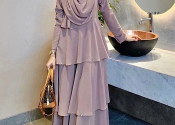 Model Gamis Potongan Dua Tingkat bisa Jadi Rekomendasi untuk Lebaran 2026
