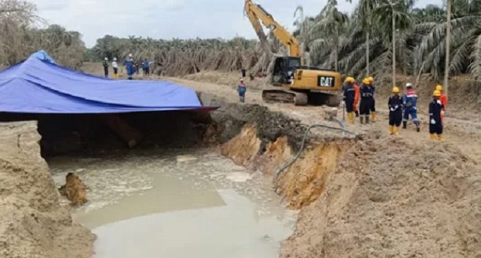 Ledakan Pipa Gas Mengakibatkan Lima Rumah Warga Rusak di Riau