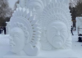 Seniman Pecatu Bali Raih Juara di Ajang 28th International Snow Sculpture Competition di China