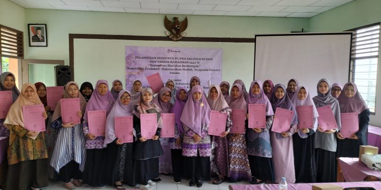 Lantik Pengurus Pimpinan Cabang dan Pimpinan Ranting se Kabupaten Kudus, Salimah Bekali Tips Produktif Selama Ramadan