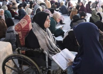 Pemandangan Indah, 150 Penghafal Al-Qur’an Melantunkan Hafalan di Tengah Reruntuhan Masjid Agung Omari Gaza