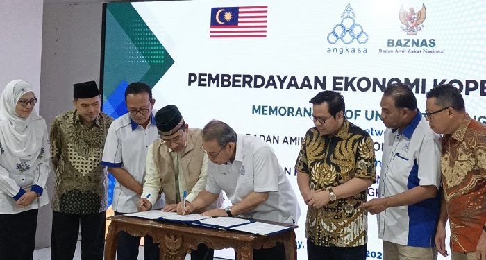 ANGKASA Malaysia Salurkan Bantuan untuk Koperasi Masjid Rp252 Juta melalui BAZNAS RI