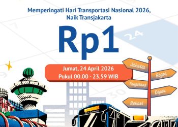 Hari Transportasi Nasional, Transjakarta Terapkan Tarif Rp1
