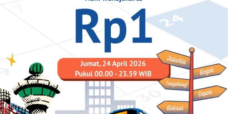 Hari Transportasi Nasional, Transjakarta Terapkan Tarif Rp1
