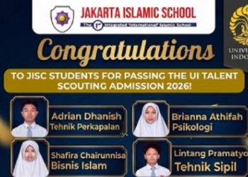 Daftar Nama Siswa-Siswi JISc yang Lolos Seleksi UI Lewat Jalur Talent Scouting 2026