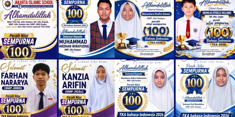 Jakarta Islamic School Raih Nilai 100 Sempurna pada TKA 2026