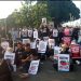 Aksi Solidaritas untuk Palestina dan Pembebasan Sembilan WNI yang Ditahan Israel Digelar di Depan Istana Negara