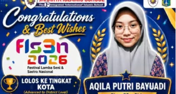 Siswa Jakarta Islamic School Melaju ke Tingkat Kota di FLS3N 2026