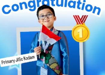 Siswa Primary JISc Kodam Raih Medali Emas di Ajang Internasional ISLO Singapore