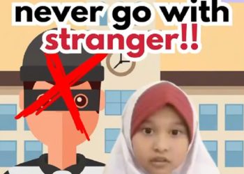 Siswi SD JISc Kampanyekan Kesadaran Bahaya Orang Asing Sejak Dini