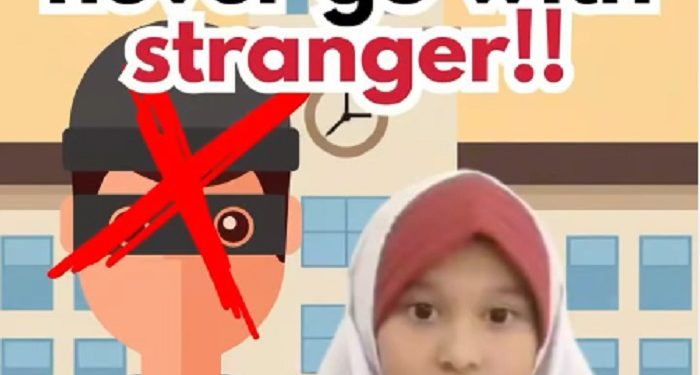 Siswi SD JISc Kampanyekan Kesadaran Bahaya Orang Asing Sejak Dini