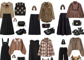 Tips Mix and Match Outfit Coklat dan Hitam