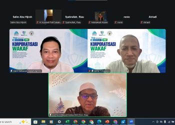 AWQAF Institute Bersama BWI Provinsi Riau Gelar Webinar Korporatisasi Wakaf, Dorong Transformasi Nazhir Menuju Pengelolaan Wakaf yang Profesional dan Produktif